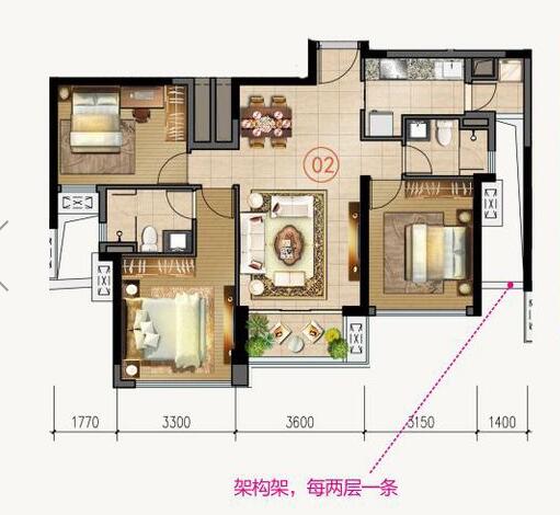 91视频网址入口陶家裝：佛山合景新鴻基·瀧景100㎡新中式91视频网站大全效果鑒賞
