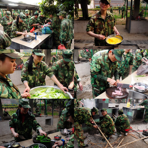 戰地野炊，小夥伴們各司其職